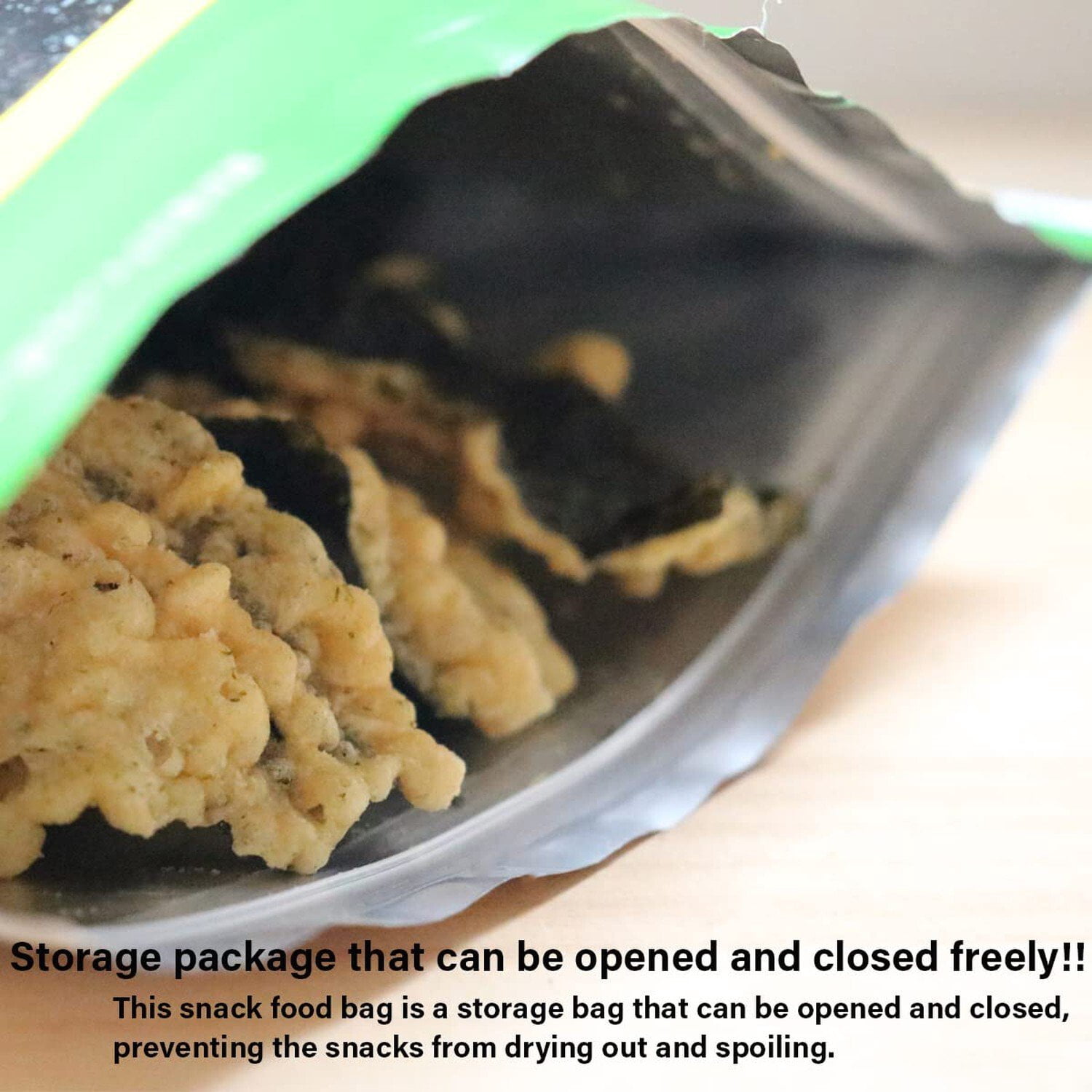 NORITEN Japanese Snacks Tempura Seaweed Snacks Made in Japan Wasabi, 10.58OZ