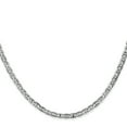 thumbnail image 3 of 14k White Gold 16 Inch 3mm Concave Anchor Chain Necklace Pendant Charm, 3 of 9