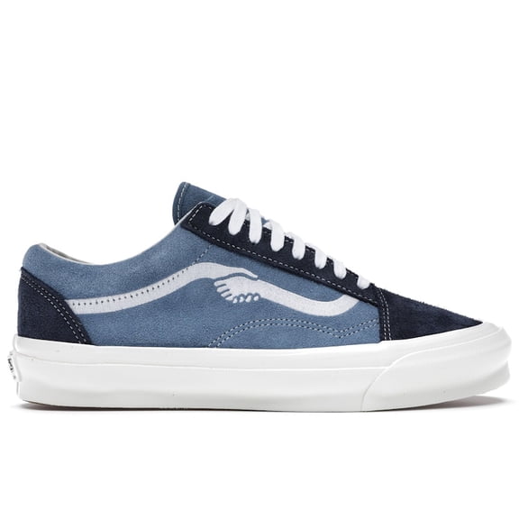Vans Men's Old Skool Notre Blue Skateboarding Shoes, from StockX