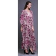 thumbnail image 3 of Bimba Tie-Dye Ladies Kaftan Holiday Loungewear Maxi Dress Beach Coverup-4X-5X, 3 of 5