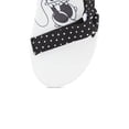 thumbnail image 4 of Disney Women's Minnie Mouse Sandals, Slip-on Double Strap Sandals White Black – 9/10, 4 of 6