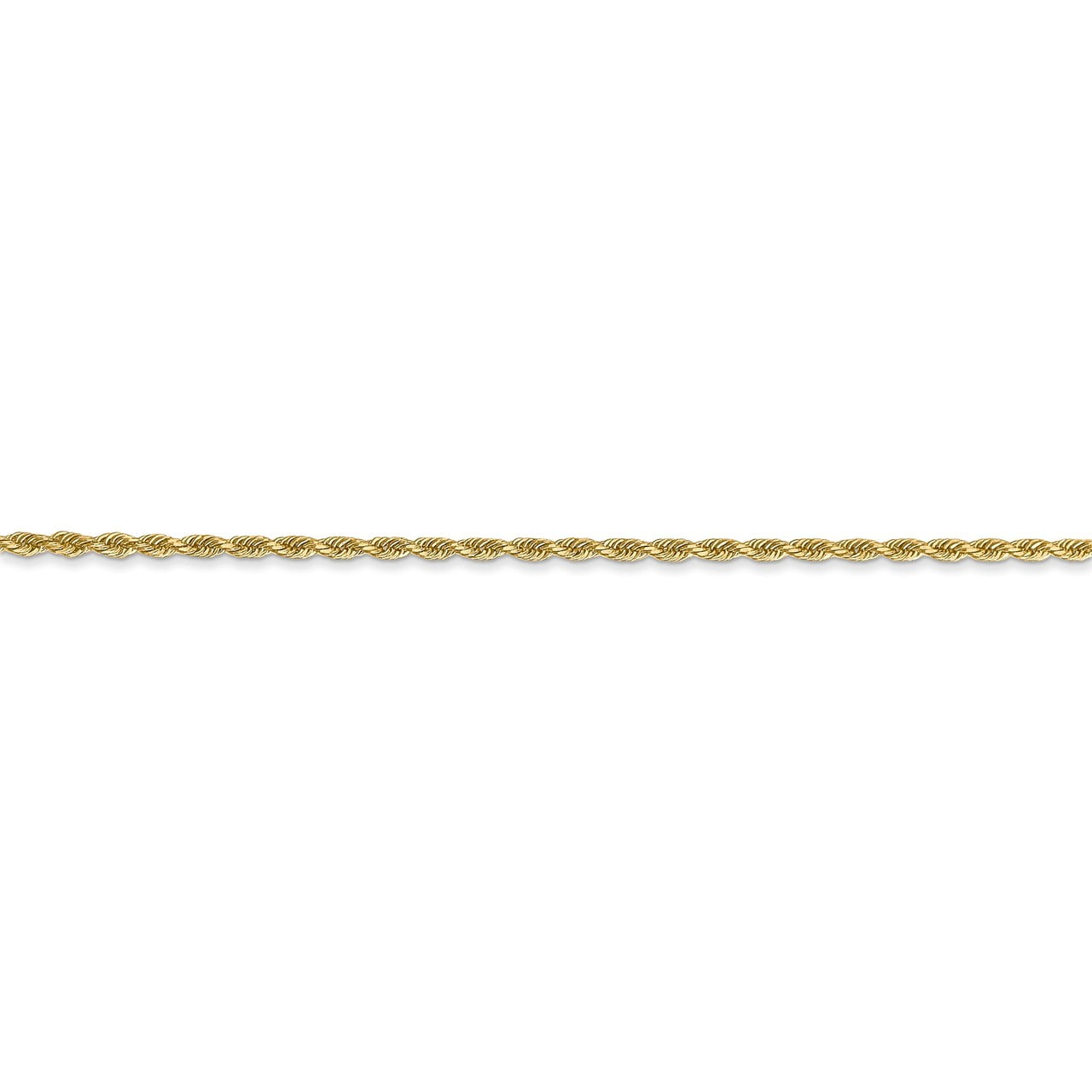 Lex /& Lu 14k Yellow Gold 1.50mm Handmade Regular Rope Chain Necklace or Bracelet