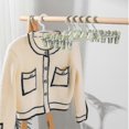 thumbnail image 2 of 10pcs Pants Hangers Plastic Space Saving Non-slip Skirt Hangers With Clips, 2 of 5
