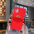 thumbnail image 4 of for iPhone 15 Pro Max Wallet Case,Crossbody Phone Case with Lanyard Strap Cute Purse Case Flip Credit Card Holder Soft Silicone Girls Lady Handbag Case for iPhone 15 Pro Max Red, 4 of 14