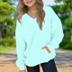 thumbnail image 1 of Blusas y camisas de manga larga con cuello redondo para niños y niñas, sudaderas casuales de manga larga, lindas sudaderas de gran tamaño con bolsillo de polar, chaquetas para niñas, 1 of 8