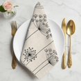 thumbnail image 2 of Farmhouse Dandelion Cloth Napkins, Spring Modern Minimalist Country Flower Washable and Reusable Dinner Napkins Set of 2, Table Napkin for Kitchen Party Birthday Wedding Hotel Housewarming 20"x20", 2 of 9