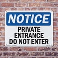 thumbnail image 5 of Private Office Do Not Enter OSHA Notice Rigid Plastic Sign 24 Inch x 18 Inch - 10 Pack, 5 of 8