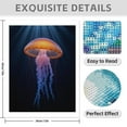 thumbnail image 3 of Diamond Art Kits for Adults - 5d Bioluminescent Ocean Jellyfish Glow Diamond Painting for Adults, Diamond Art for Adults Beginners, Diamond Painting Kits for Adults for Home Wall Decor, 3 of 7