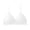 White, variant on Women's Thin Summer Lace Triangle Cup Bra Adjustable Ultra Thin Straps Wireless Breathable Comfort Bustier