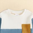 thumbnail image 4 of NOLDARES Toddler Baby Boy Outfits Cotton Graphic Print Long Sleeve Sweatshirt Tops Tee Elastic Joggers Pants 2pcs Fall Winter Clothes Clothing(Blue,0-6 M), 4 of 7