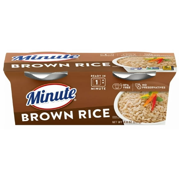 Minute Rice - Brown Rice Cups (Pack of 5)