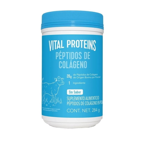 Suplemento Alimenticio Vital proteins Bovino Péptidos de Colágeno Sin Sabor Lata 284g