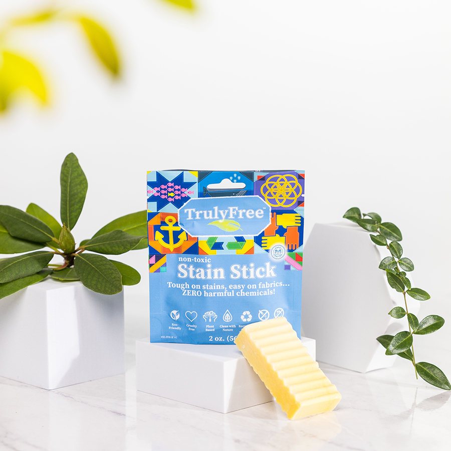Truly Free NonToxic Stain Stick; Stain Remover Bar Soap; Gentle on