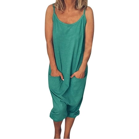 

CebDs Plus Size Jumpsuits for Women Women Summer Casual Jumpsuit Boho Overalls Romper Pants Bohemian Style Trousers