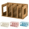 thumbnail image 3 of 4 Grids Wooden Bookshelf Storage Rack Tabletop Bookcase Organizer Home Decor, 3 of 10