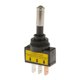 thumbnail image 2 of Interruptor de palanca basculante de barra de 12V 20A, luz LED amarilla para coche, barco, lámpara antiniebla automática Macarena Rocker interruptor de palanca, 2 of 7