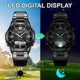 thumbnail image 4 of SKMEI Watches for Men Military Digital Watch Sports LED Waterproof Wristwatch Multifunctional Stainless Steel Mens Watch, 4 of 10