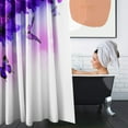thumbnail image 5 of FMSHPON Purple Butterfly 4 Piece Bathroom Set Shower Curtain Bath Rug Contour Mat and Toilet Lid Cover, 5 of 8