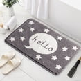 thumbnail image 4 of 1PCS Runner Rug Faux Carpet Bathroom Floor Mats Door Carpet Washable Fast Dry Area Rug for Bedroom Doorway Toilet Doormat, 4 of 4