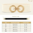 thumbnail image 4 of JASGOOD Women's Wide Elastic Waist Belt Stretch Belt for Dresses Hip Belt Gold Buckle Belt for Ladies, 4 of 10