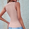 thumbnail image 6 of Women Summer Tops Women Fashion Casual Sleeveless Top Casual Knit Shirt Vest Round Neck Splice Tanks Top Dress Womens Business Tops for 3x for Dressy Camisole Crop Pink XL, 6 of 8