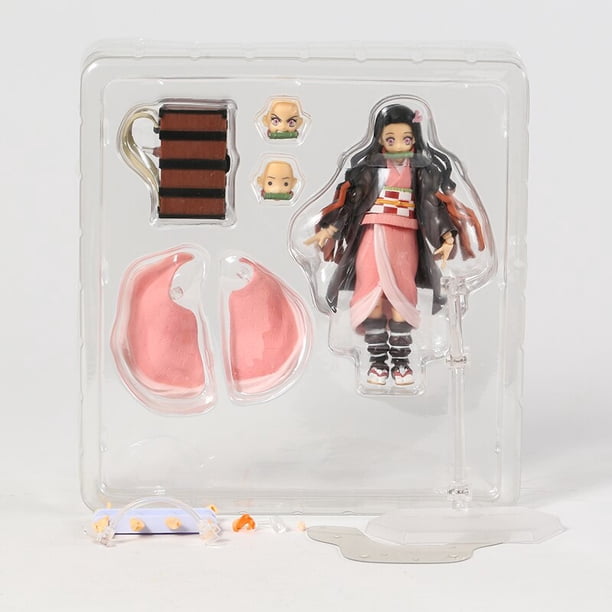 Demon Slayer Kamado Nezuko Figma 508-DX Tanjiro 498-DX Figura de acción Colección Modelo de juguete Gao Jinjia LED