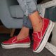 thumbnail image 4 of Zapatillas de deporte sin cordones a la moda para mujer, brillo de diamantes de imitación para mujer, mocasines de plataforma lindos zapatos planos informales con lazo para niñas Wmkox8yii  ahfdhkah689, 4 of 4