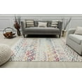 thumbnail image 4 of Mason Brooks Ryder KN20A Prismatic Delight Moroccan Tribal White Area Rug, 2'6" x 4', 4 of 7