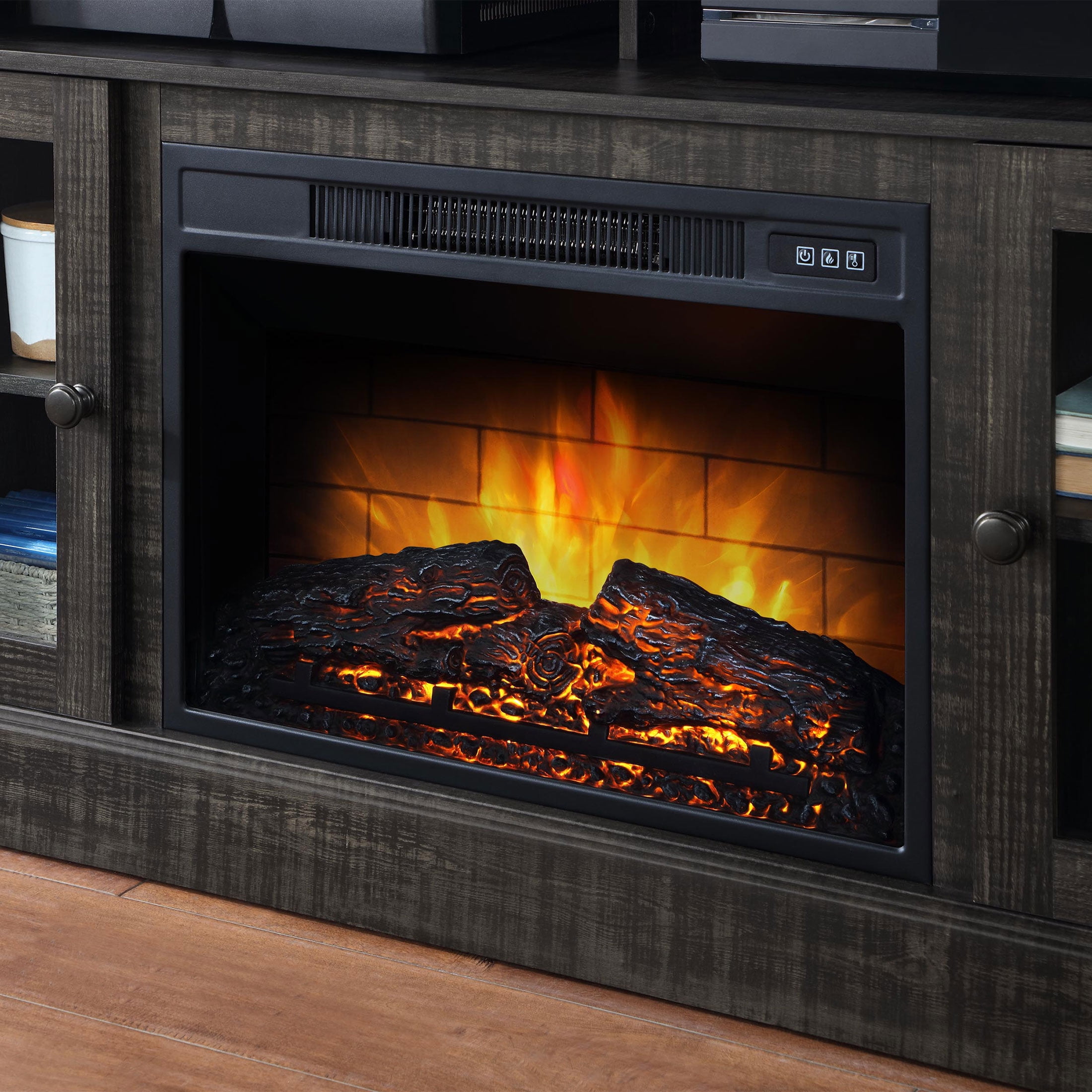 Whalen furniture tv stand with fireplace deals
