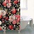 thumbnail image 4 of Pioneer Flower Floral Print Pattern Shower Curtain 72"x84" ,Bathroom Decorative Shower Curtains Set with 12 Hooks,Modern Waterproof Washable Shower Curtain, 4 of 6