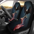thumbnail image 2 of FMSHPON Set of 2 Car Seat Covers Eagle American Flag Universal Auto Front Seats Protector Fits for Car,SUV Sedan,Truck, 2 of 4