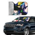 thumbnail image 6 of My Hero Academia Car Windshield Sun Shade, Front Window Sun Shades, Visor Shield Cover For Car Suv Truck, Visor Protector Blocks Uv Rays, Keep Your Vehicle Cool, Medium, 55*29.9 Inch, 6 of 8