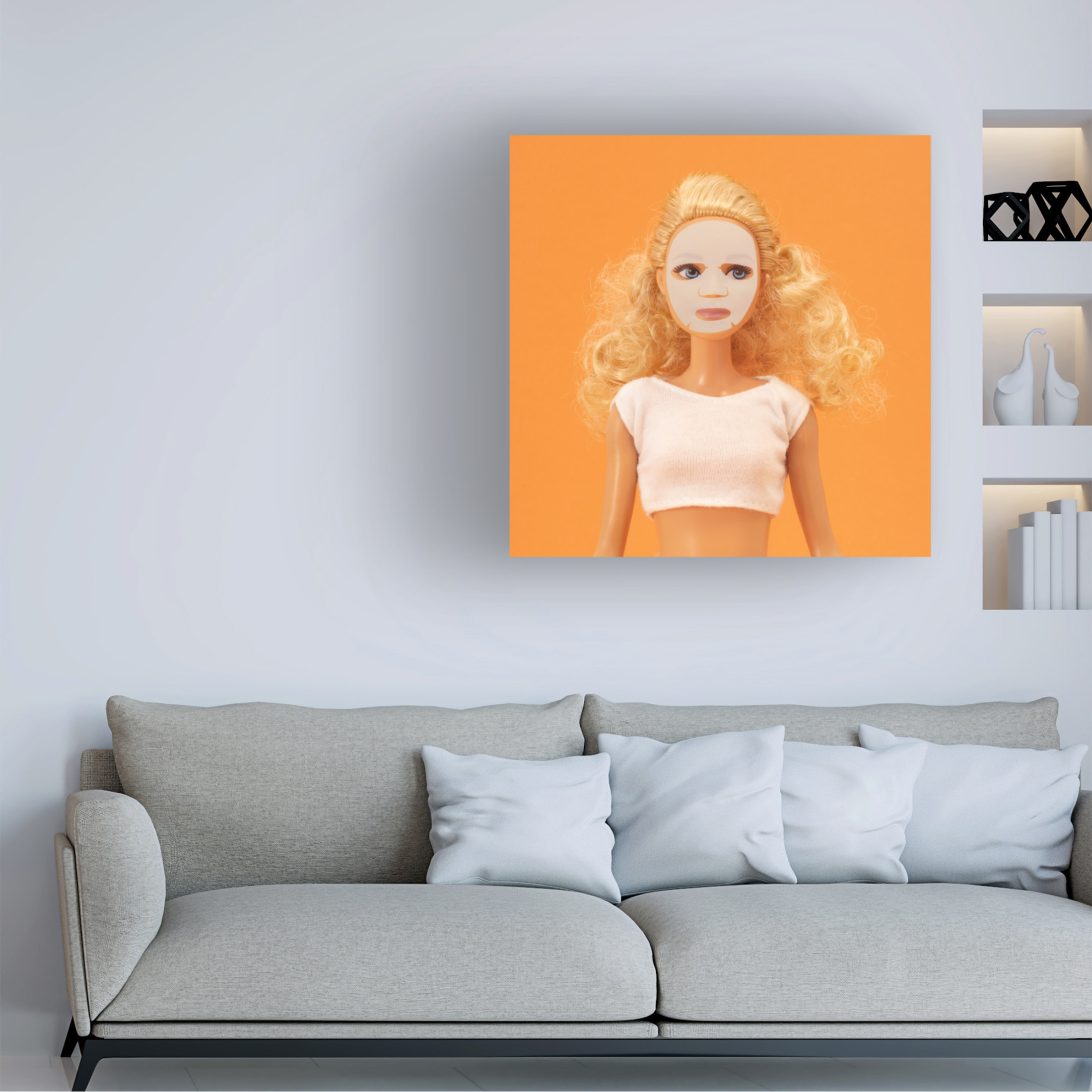 Canvas Wall Art - Julia Ramiro 'Self Care On Ig' Wall Art for Living Room, Bedroom, or Office Décor by Trademark Fine Art - 14 x 14 Inches