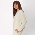 thumbnail image 2 of Hanes Originals Comfywear Women's French Terry Crewneck Pullover Oatmeal Marle XS, 2 of 5