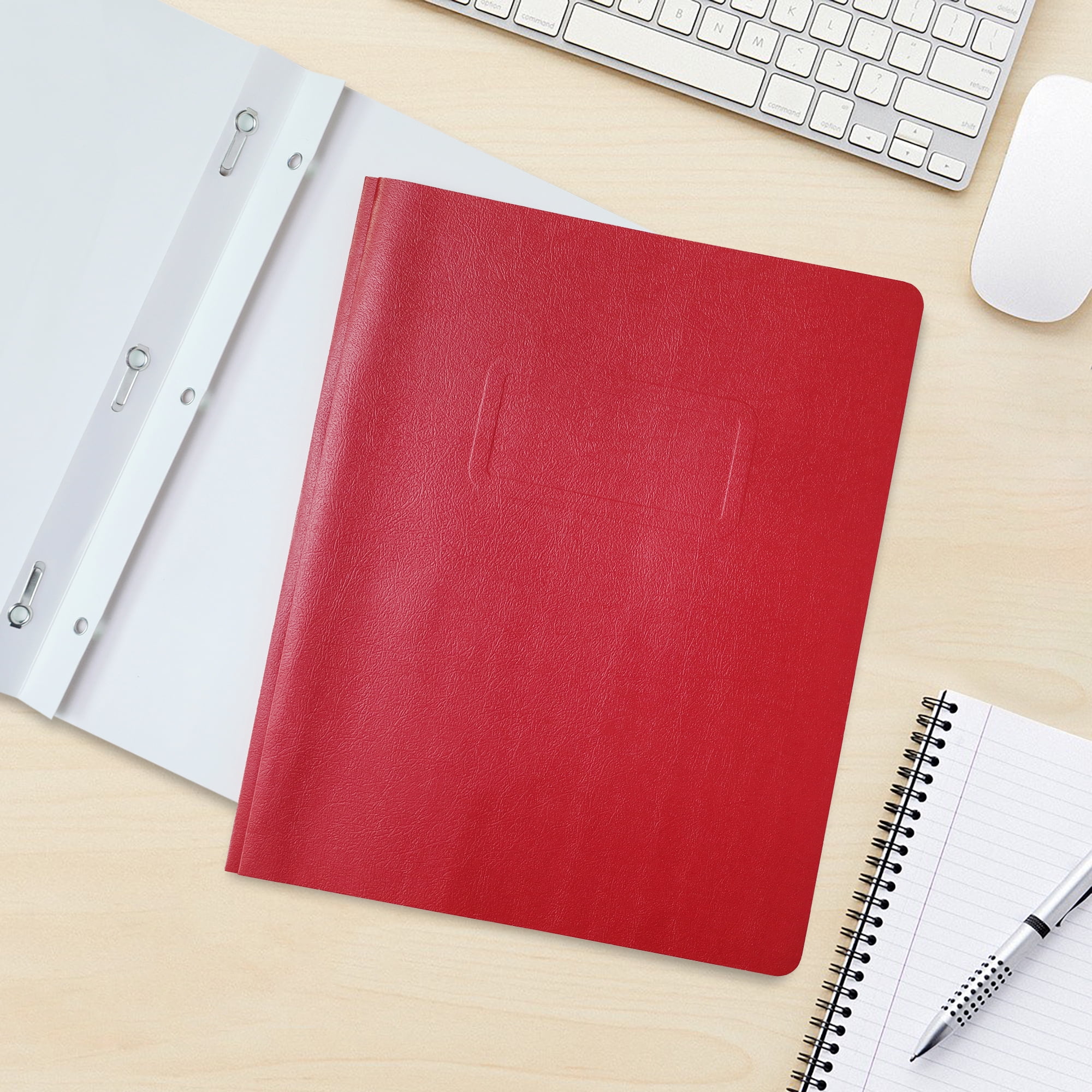 PEN+GEAR RED REPORT COVER, 9.4" x 11.5", RED