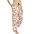 thumbnail image 2 of Naloa Dachshund Dog Print Women’s Ultra-Soft Comfy Pajama Lounge Pants with Pockets & Drawstring, 2 of 8