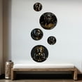 thumbnail image 3 of Designart "Black And Gold African Goddess In Lotus" African American Woman Metal Wall Art Set of 5 Piece, 3 of 5