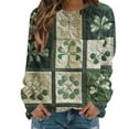 thumbnail image 3 of Uootdi Oversized St. Patrick's Day Sweatshirt for Women Y2k Casual Cute Graphic Pullover Tops Lucky Irish Shamrock Crewneck Long Sleeve Shirts Gift, 3 of 5