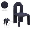 thumbnail image 2 of Meridian Furniture Bennett Navy Boucle Fabric Dining Chair (Set of 2), 2 of 8