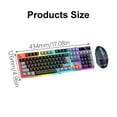 thumbnail image 3 of Corded Gaming Keyboard and Combo LED Backlit Mechanical Keyboard 1600DPI Keyboard PC Accessories, 3 of 8