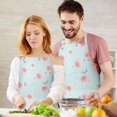 thumbnail image 3 of Pioneer Flower Floral Print Pattern Apron for Women and Men, Cotton Linen Waterproof with Pockets, Adjustable, 33x27 Inch for Kitchen, Gardening, BBQ, Salon, 3 of 6
