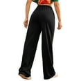 thumbnail image 7 of Ierhent Women Pants Casual Work Women's Loose Fit Classic Lounge Pants(Black,XL), 7 of 7