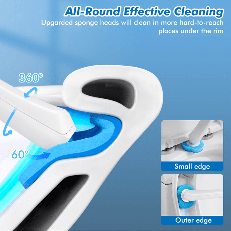 Disposable Toilet Bowl Brush with 40 Refills photo 5