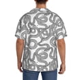 thumbnail image 3 of Kdxio Men's Hawaiian Shirt for Men Short Sleeve Shirt Snake Summer Casual Holiday Beach Button Down T-Shirts, 3 of 7