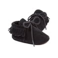 thumbnail image 3 of Lavaport Newborn Baby Boy Girl Moccasins Shoes Fringe Soft Soled Non-slip Footwear Crib Shoes PU Suede Leather First Walker Shoes, 3 of 5