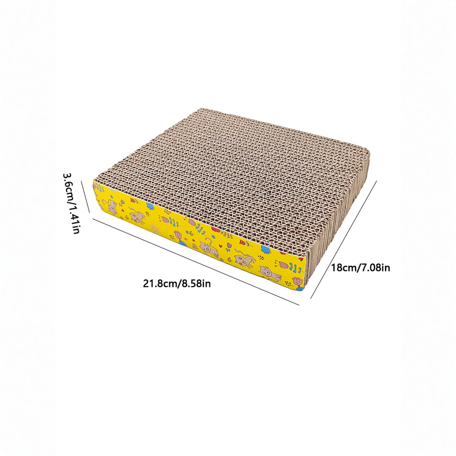 Cat Scratcher Cardboard Lounge Bed, Reversible Corrugated Scratching Pad for Indoor Cats, Cat Toy and Furniture Protector, Eco-Friendly Pet Supplies B