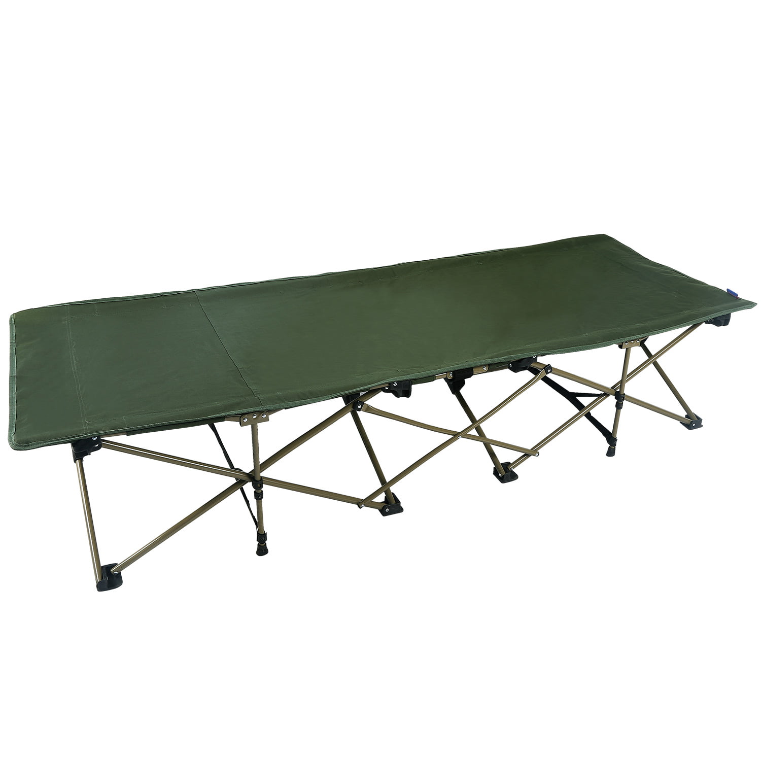 Cot with Pillow/XL Cot/Blue，Army Green Heavy Duty Portable Sleeping Cot Bed with Storage Bag REDCAMP Folding Camping Cot for Adults 