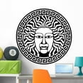 thumbnail image 1 of Illustration Medusa Gorgon Head Wall Decal by Wallmonkeys Peel and Stick Graphic (36 in H x 36 in W) WM198514, 1 of 4