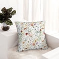 thumbnail image 6 of Pofeuu Wildflower Watercolor Print Double-sided plush pillowcase Square Throw Pillow Covers Pillows Cover for Living Room Bedroom Sofa Couch Cushion Cover（No pillow core）-24"x24", 6 of 7
