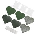 thumbnail image 3 of Juego de 3 páginas de esquina hechas a mano, marcapáginas de cuero en forma de corazón, suministros de costura de tela, 3 of 8
